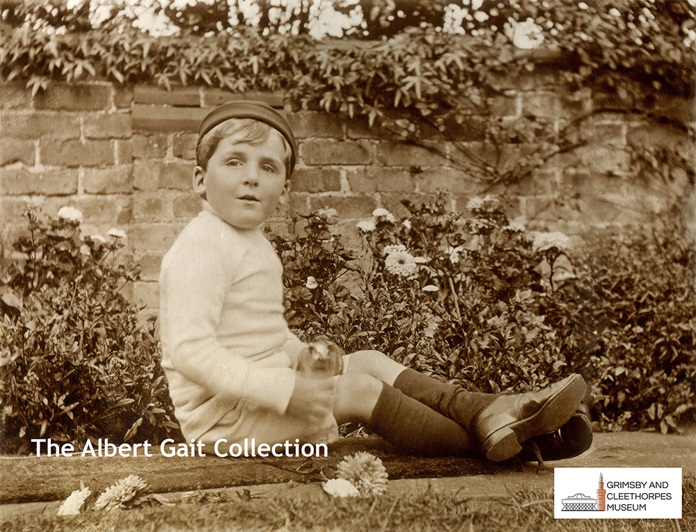 Albert Harold Gait in the garden c1910