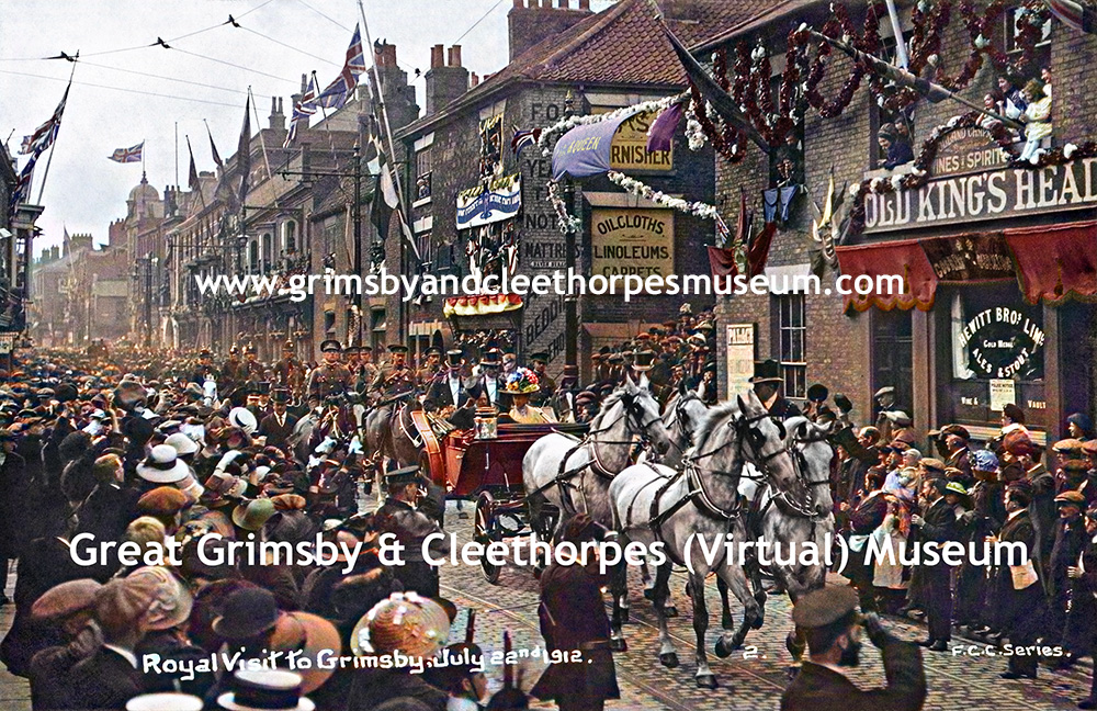 Royal Visit to Grimsby 1912 – colourised