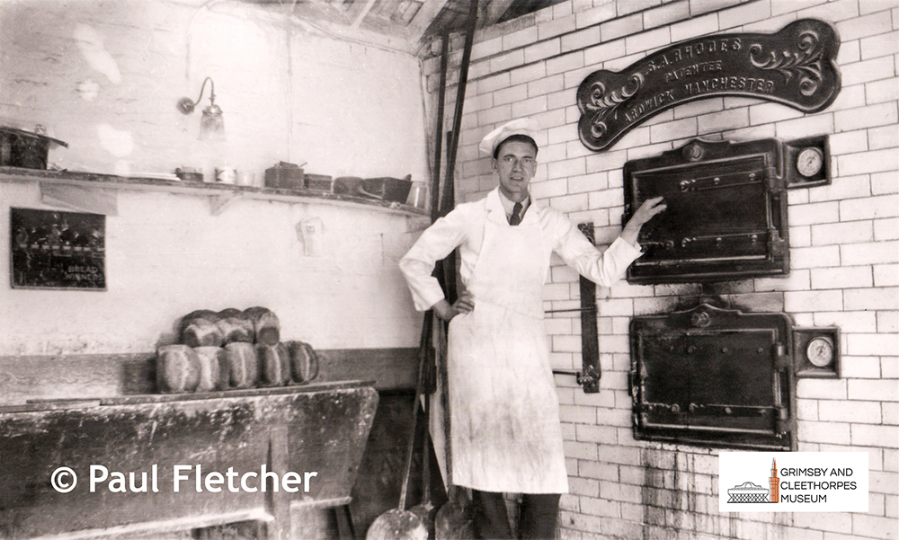 Albert Augustine Watts in the bakery at 95 Barcroft Street c1925