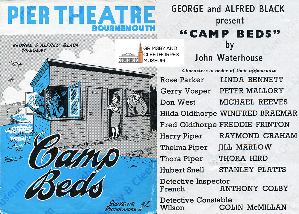 Grimsby’s Freddie Frinton in “Camp Beds”; Bournemouth Pier Theatre Programme 1964