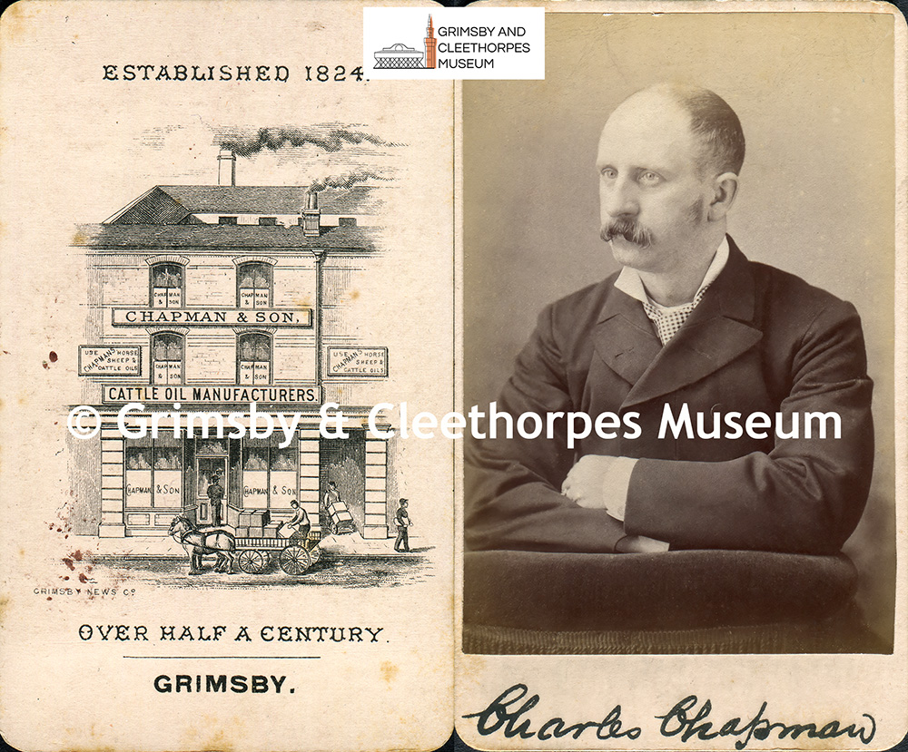 Charles Chapman, cattle oil manufacturer, town councillor and guardian of poor, Grimsby c1880s