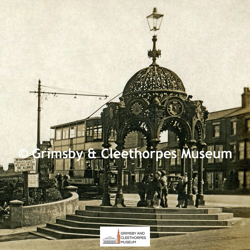 Kingsway, Cleethorpes featuring the Jubilee Fountain c1925