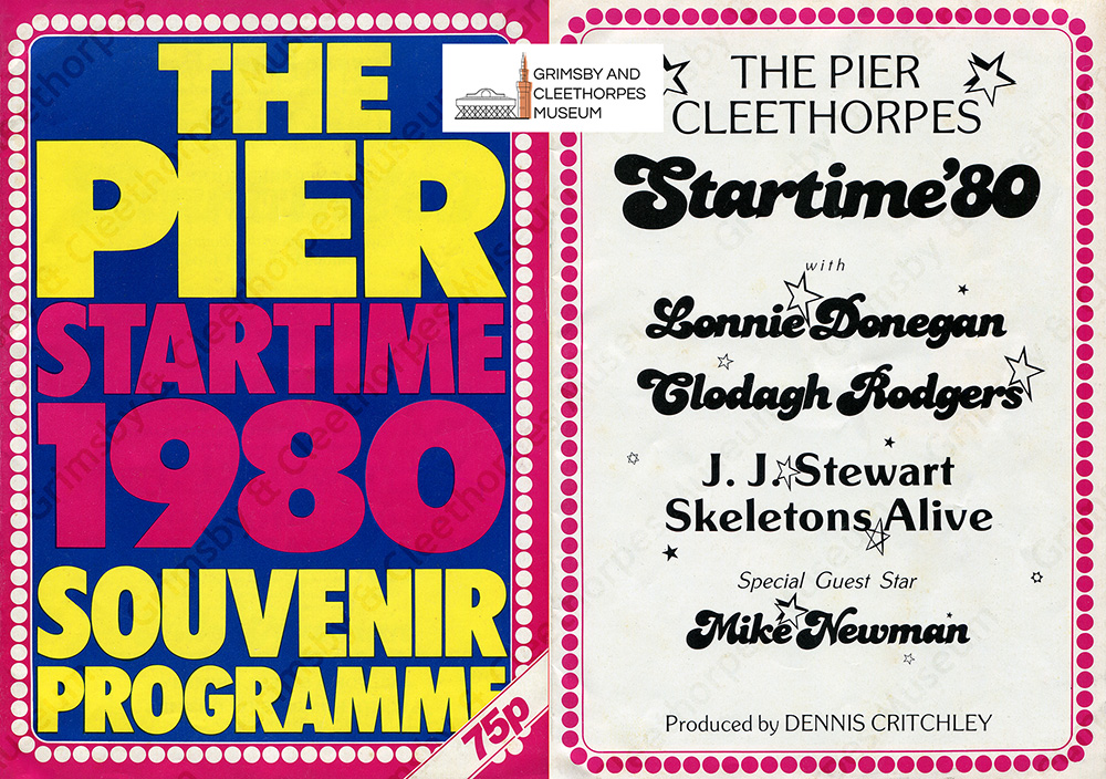 The Pier, Cleethorpes; Startime 1980 starring Clodagh Rodgers, Lonnie Donegan and Mike Newman