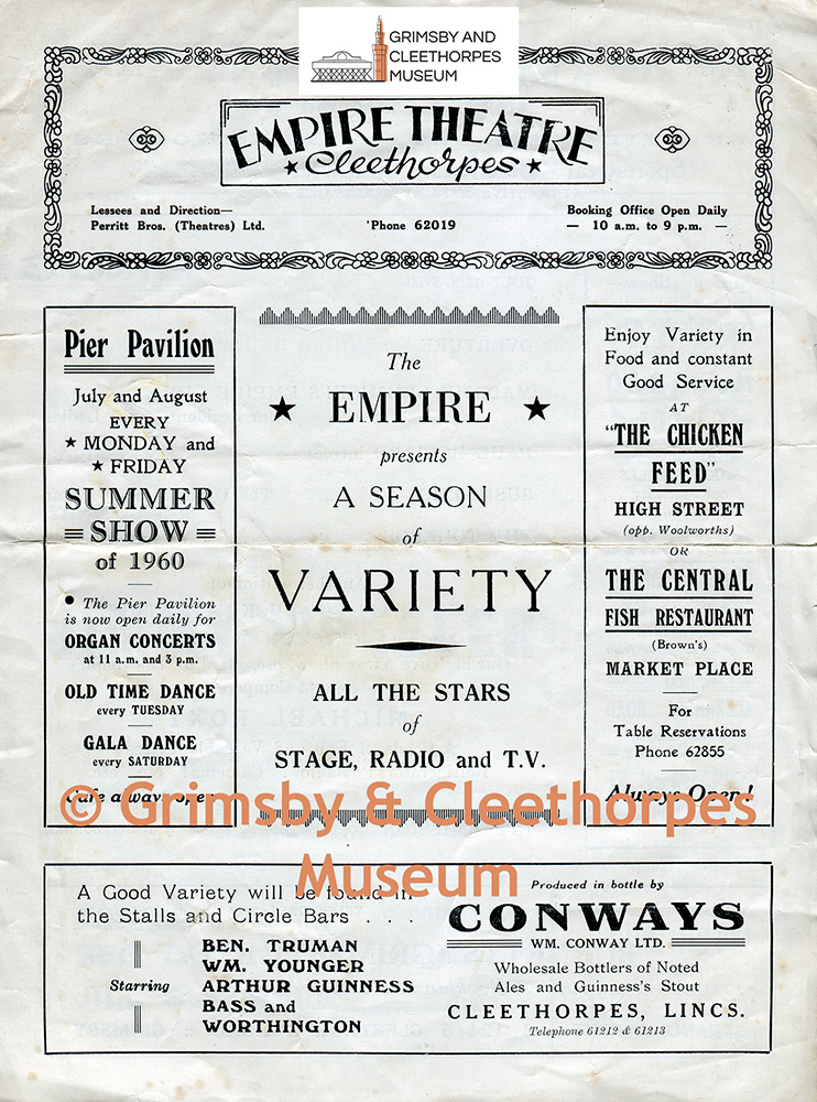 Empire Theatre, Cleethorpes programme 1960