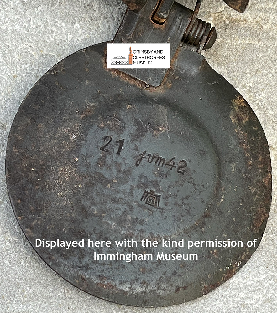 German markings on a wing of a butterfly bomb dropped on Grimsby on 14th June 1943