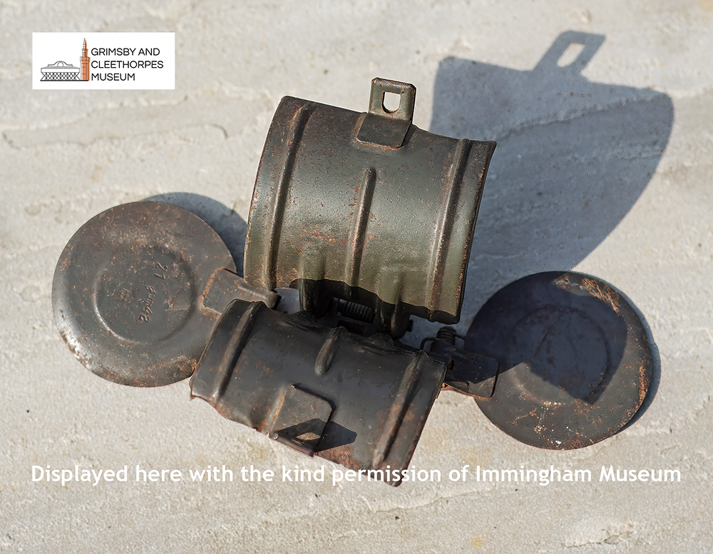 Butterfly bomb wings from the Grimsby area raid on 14th June 1943