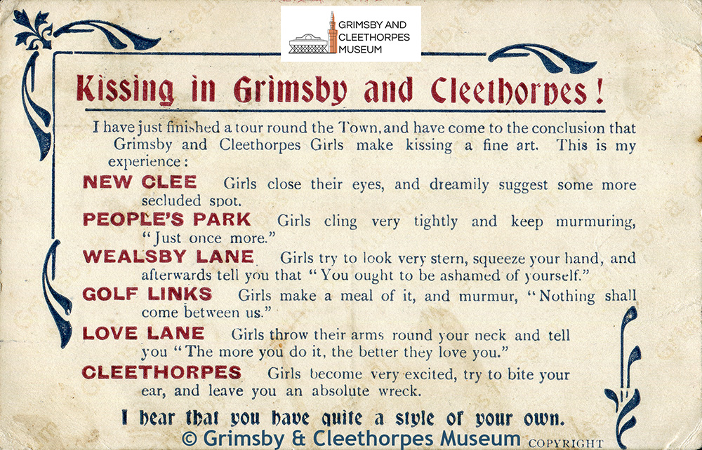 “Kissing in Grimsby & Cleethorpes!” c1908