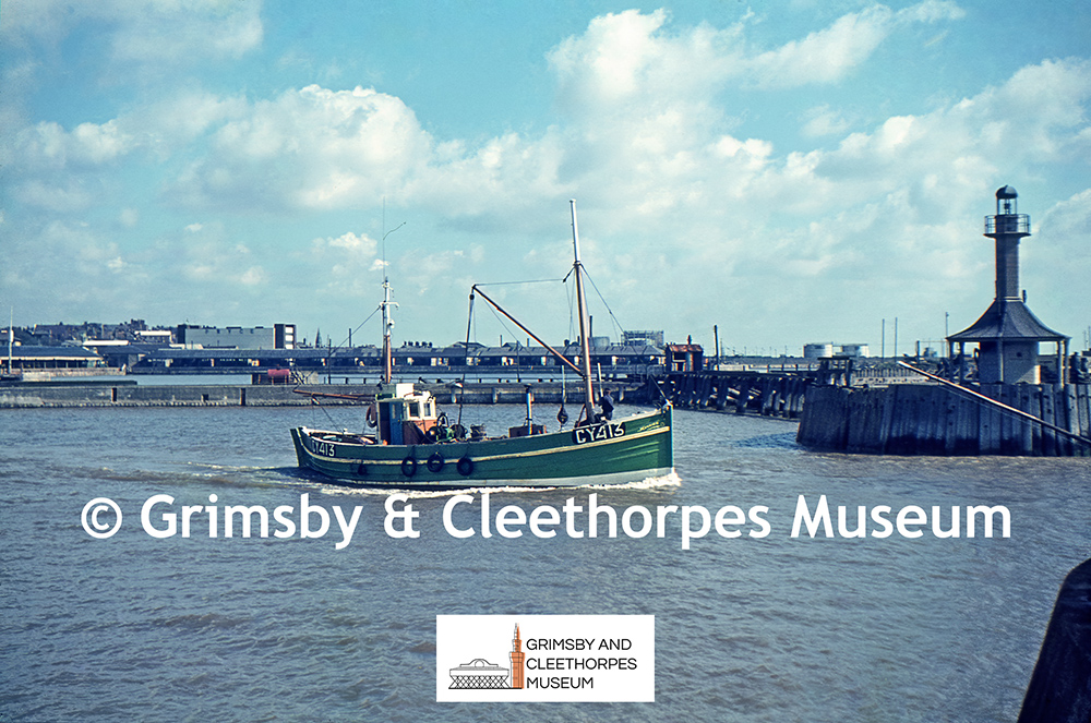 ‘Meggies’ GY.413 sailing at Lowestoft 1960s