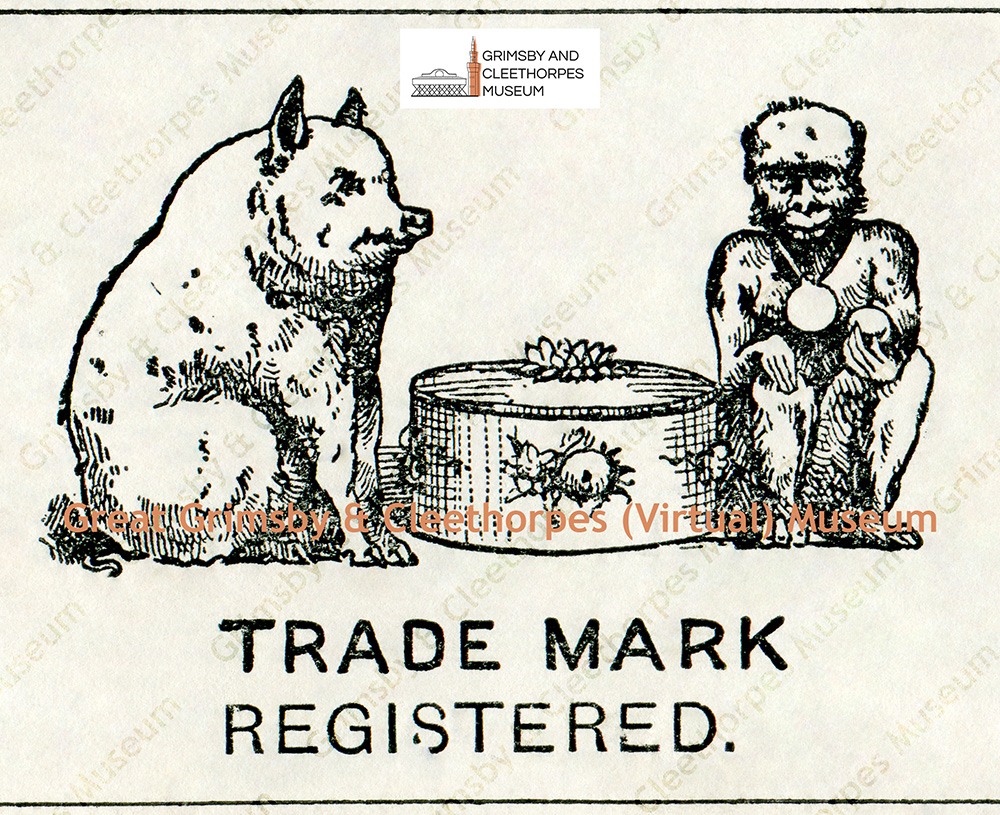 The registered trade mark of John Fletcher, butcher, of 152 Victoria Street, Grimsby 1890