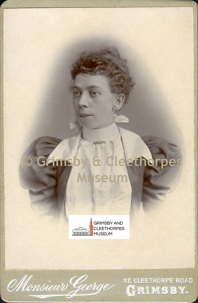 Portrait of a Victorian lady by Monsieur George, Grimsby c1900