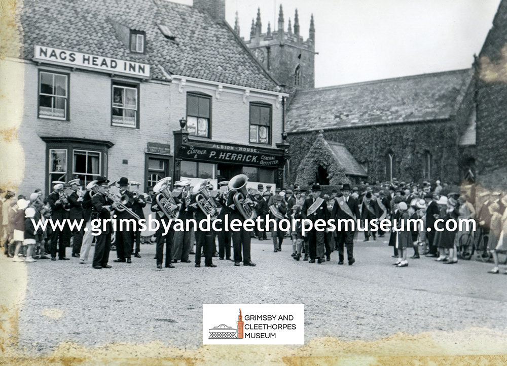 The Nag’s Head Inn and Albion House, Laceby c1940