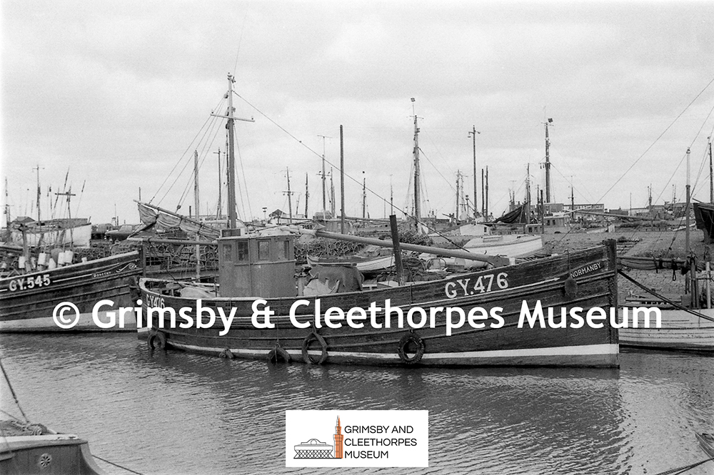 ‘Normanby’ GY.476 in the old dry dock, Grimsby 1966