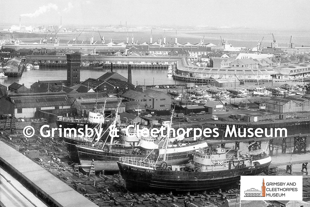 ‘Ross Tiger’ GY.398 on a slip at Grimsby 1966