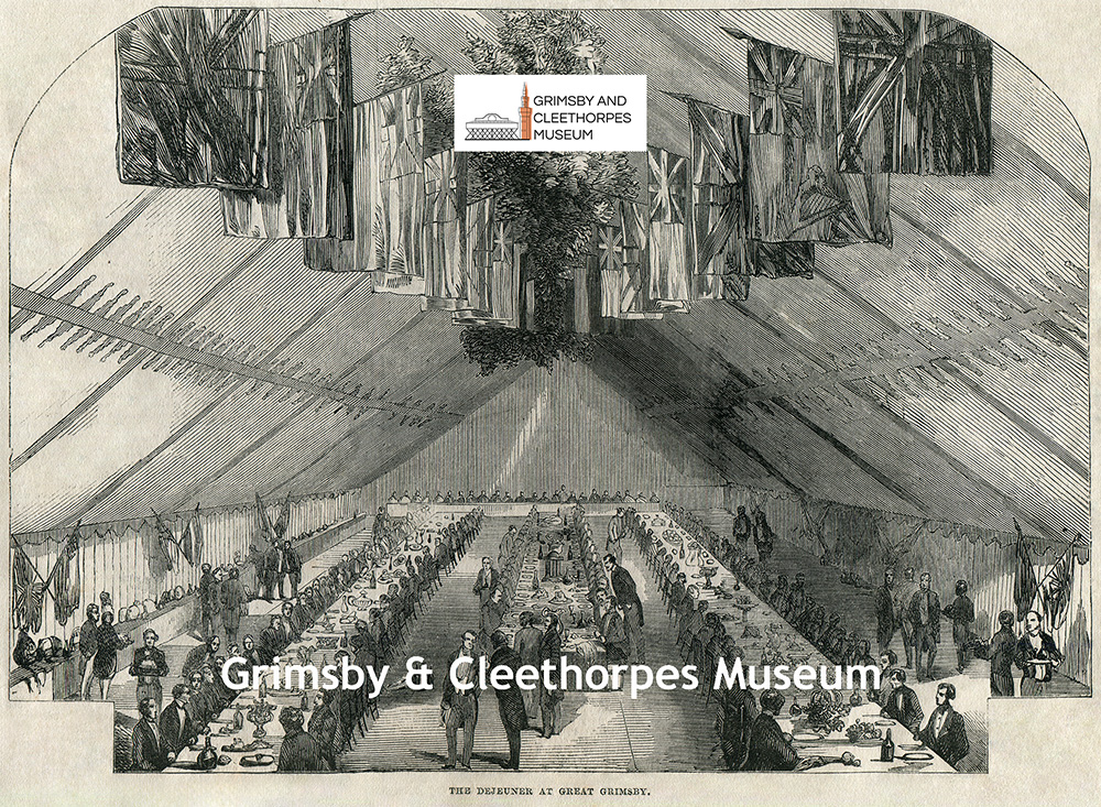 ‘The Dejeuner at Great Grimsby’ held prior to the opening of the Royal Dock in 1852