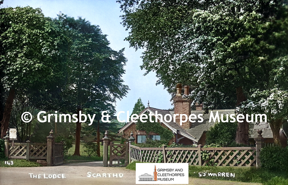 The Lodge, Scartho Road by S. J. Warren c1925; colourised