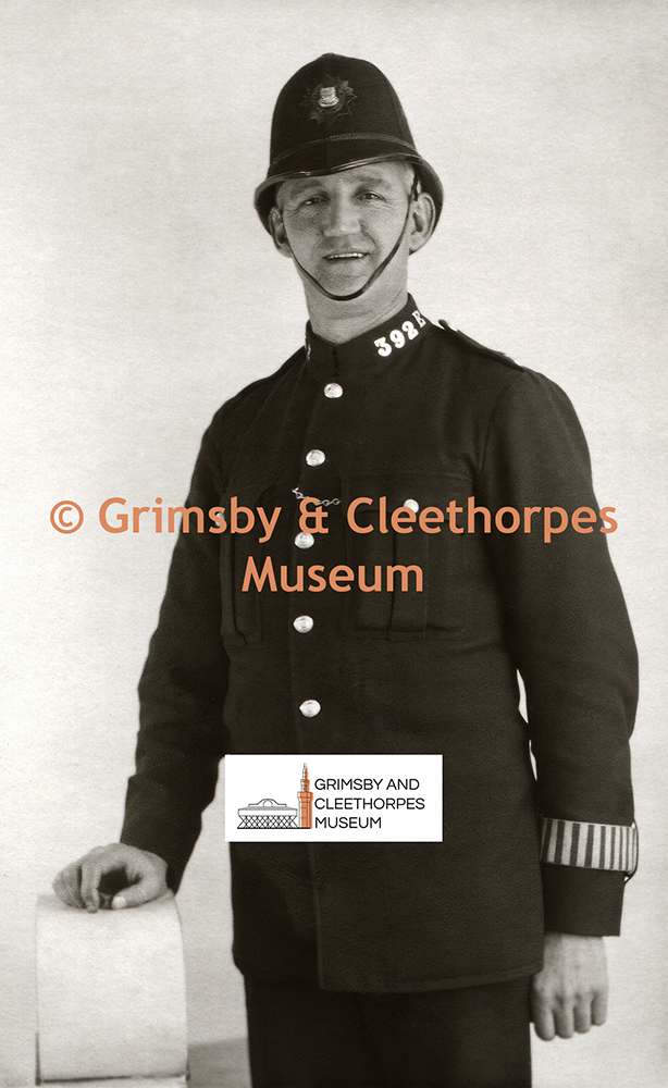 Portrait of a wartime policeman by B.c.c. Studios, Grimsby 1940