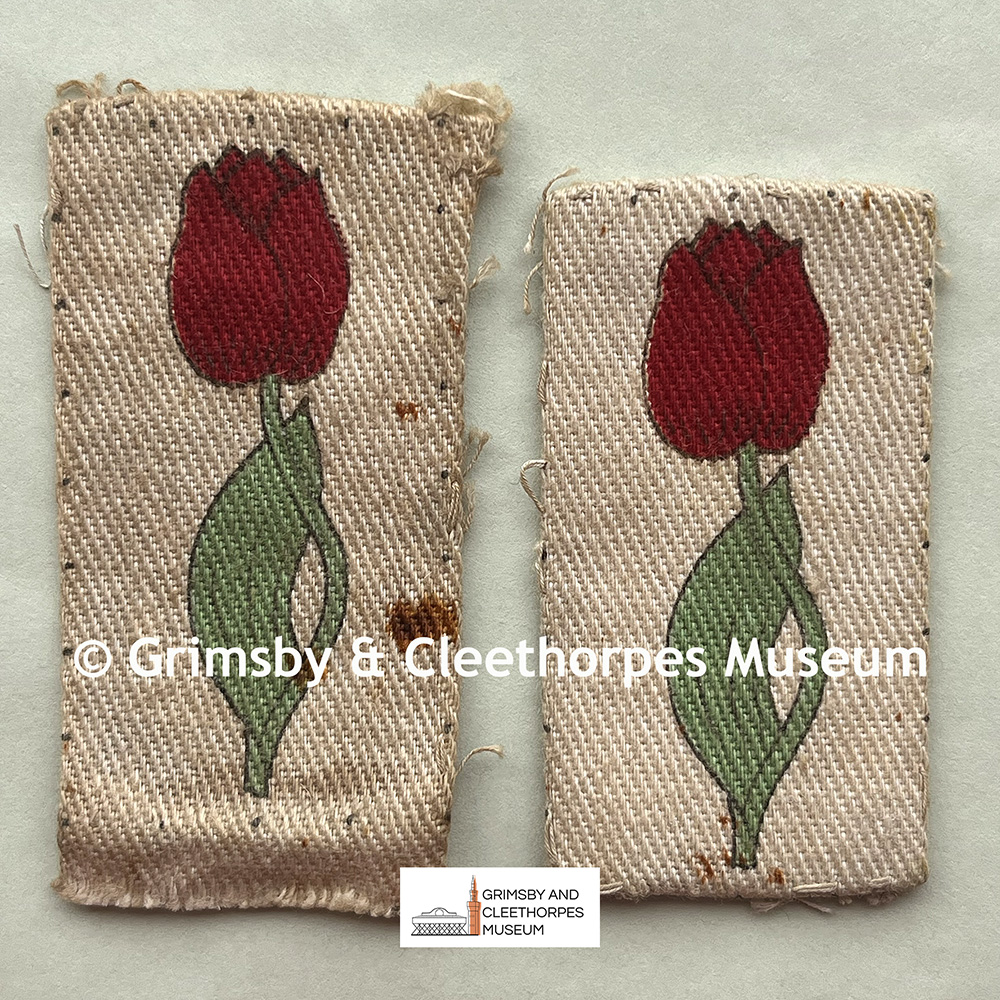 WW2 Lincolnshire County Division / 212th Independent Infantry Brigade (Home) ‘Tulip’ badges